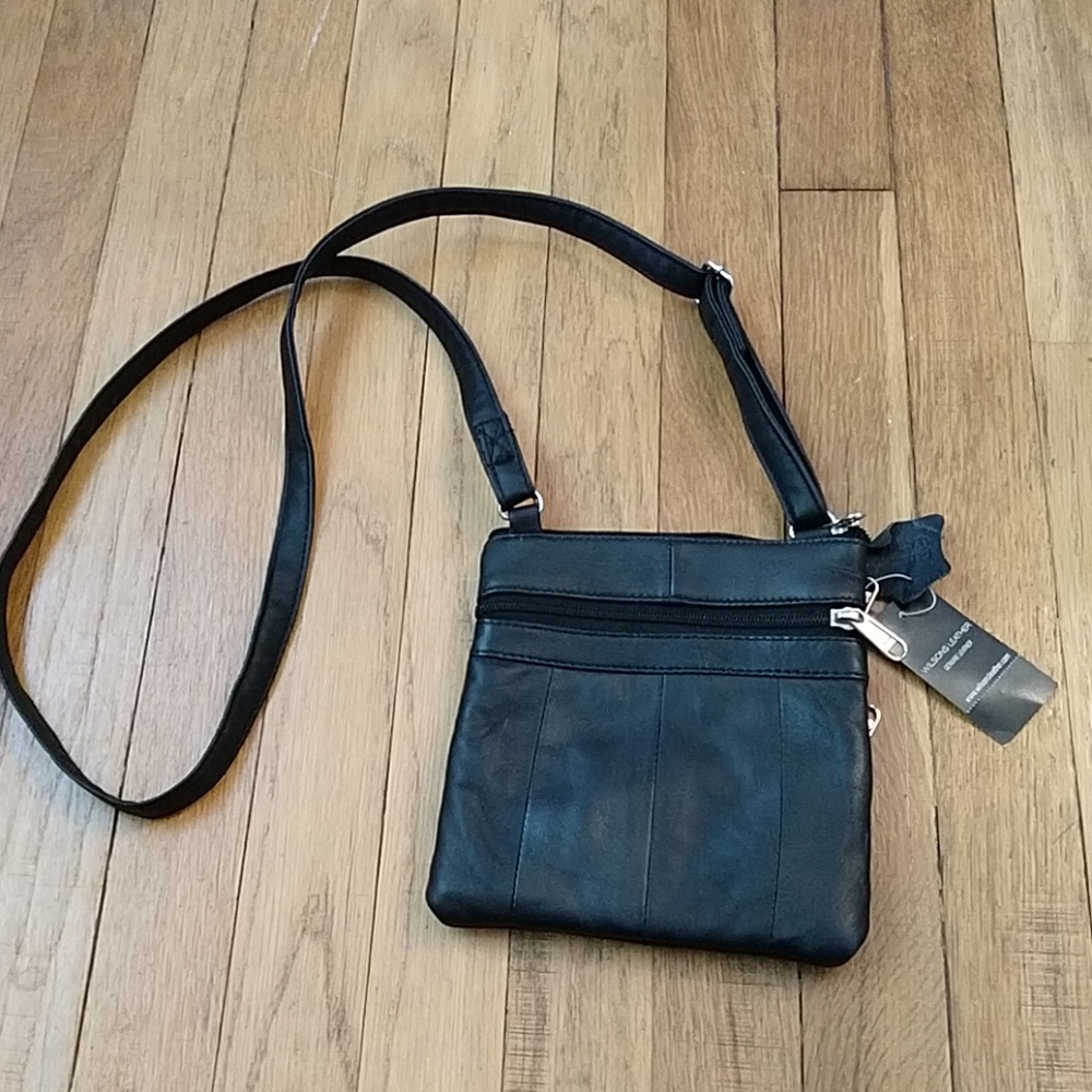 Leather crossbody